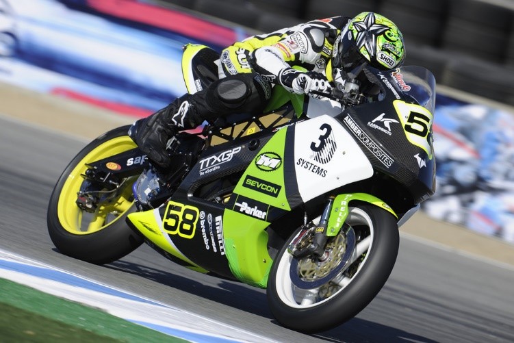 The Brammo Empulse at Mazda Raceway Laguna Seca in 2011.