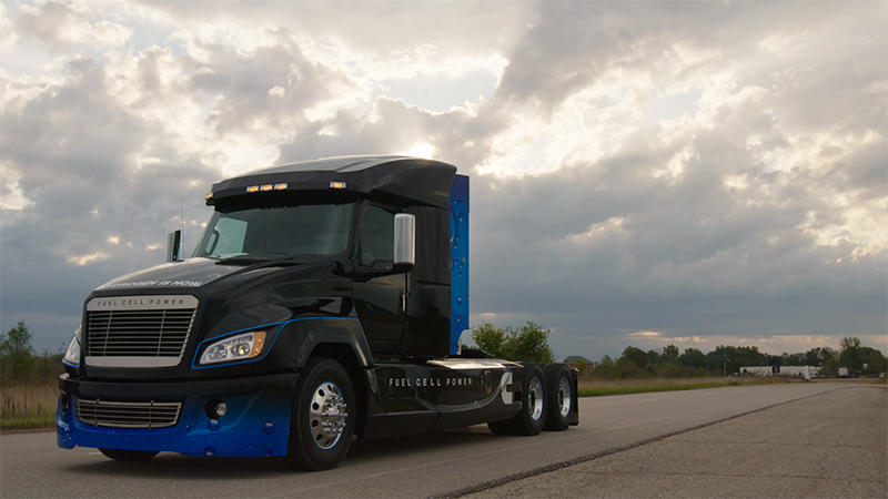 Cummins hydrogen fuel cell truck