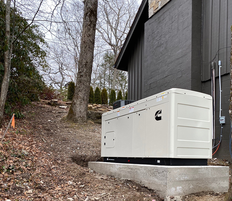 Cummins home generator install - North Carolina