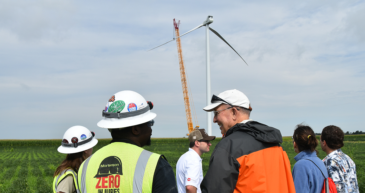 Cummins’ support is helping a northwest Indiana windfarm expand.