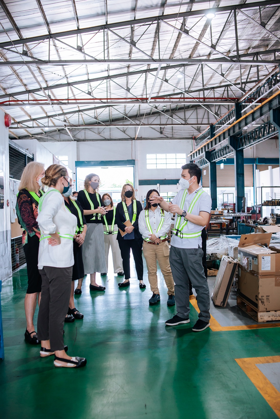 Global Rights for Women tours Cummins Philippines facility