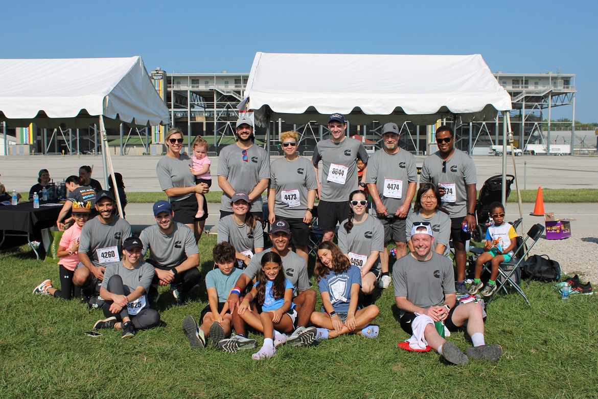 Cummins team participating in the corporate challenge.