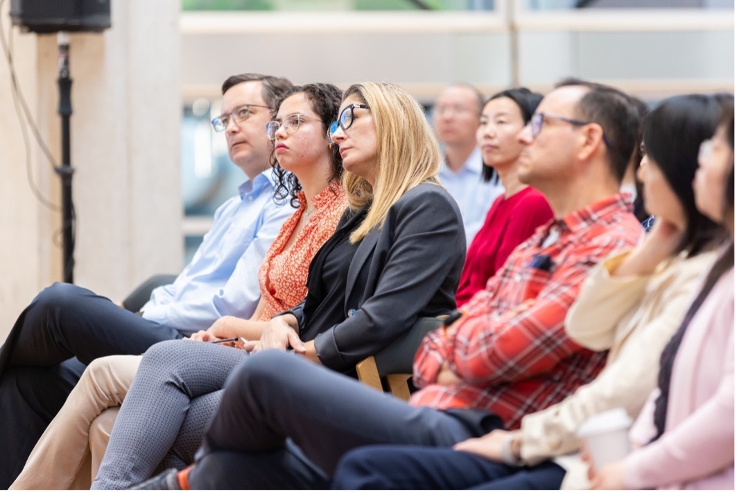 Participants listening to speaker